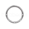 F136 Titanium Micro Pave Clear Cubic Zirconia Hoop Nose Rings AJEW-D306-05P-1