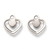 Non-Tarnish 201 Stainless Steel Charms STAS-B001-02P-2