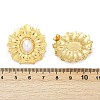 304 Stainless Steel Plastic Imitation Pearl Stud Earrings EJEW-U070-01G-5