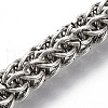 Men's Alloy Wheat Chain Bracelets BJEW-T014-09AS-3