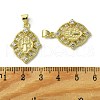 Brass Micro Pave Cubic Zirconia Pendants KK-H472-53A-G-3