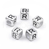 Plated Acrylic Beads X1-PB43C9308-R-1