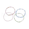 Grass Round Beaded Stretch Bracelet for Women BJEW-JB09701-1