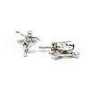12Pcs 12 Styles Ballet Dancer Alloy Rhinestone Brooches for Backpack Clothes JEWB-A033-05P-3
