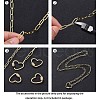 Soldered Brass Paperclip Chains CHC-D025-03G-8