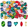 SUPERFINDINGS 100Pcs 25 Styles Glass Rhinestone Cabochons GGLA-FH0001-03-1