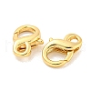 Rack Plating Brass Double Lobster Claw Clasps KK-G416-53P-01-2