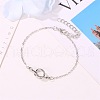 Alloy Knot Link Anklets for Women WG25ED7-02-1