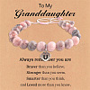 Natural Pink Zebra Jasper Round Beaded Stretch Bead Bracelets WGC8311-21-1
