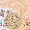 Beebeecraft 1Pc Papyrus Cotton Knitted Crossbody Bags AJEW-BBC0002-27B-4
