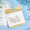 Beebeecraft 10Pcs Christmas Themed Brass Micro Pave Clear Cubic Zirconia Pendants ZIRC-BBC0002-87-6