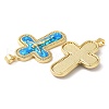 Rack Plating Brass Micro Pave Cubic Zirconia Pendants KK-P268-17K-G-2