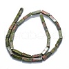 Natural Unakite Beads Strands G-F631-E24-2