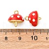 Brass Enamel Charms KK-F895-08G-02-3