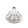 Alloy Rhinestone Pendants FIND-U026-24B-P-1