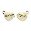 Tibetan Style Alloy Family Charms X-TIBEP-5422-AS-LF-1