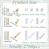 HOBBIESAY 2700 Pcs Glass Bugle Beads SEED-HY0001-21-2
