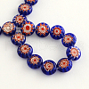 Handmade Millefiori Glass Bead Strands LK-R006-15A-2