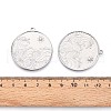 304 Stainless Steel Pendants STAS-T065-15P-3