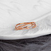 304 Stainless Steel Micro Pave Clear Cubic Zirconia Finger Rings for Women FS-WG1B662-04-2