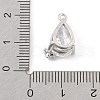 Brass Micro Pave Cubic Zirconia Pendants KK-K371-40A-P-3