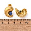 304 Stainless Steel Micro Pave Cubic Zirconia Stud Earrings EJEW-B138-01G-5