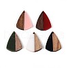 Resin & Walnut Wood Pendants RESI-T057-34M-1