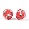 Fruit Round Resin Beads RESI-T059-03C-2