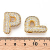 Brass Micro Pave Cubic Zirconia Pendants KK-N254-06G-P-3