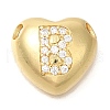 Rack Plating Brass Micro Pave Cubic Zirconia Pendants KK-I722-04G-B-1