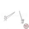 Sterling Silver Stud Earring Findings STER-M109-04-2