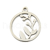 Non-Tarnish 201 Stainless Steel Pendants STAS-M015-14P-1