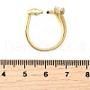 Ocean Theme Brass Micro Pave Cubic Zirconia Cuff Rings for Women RJEW-F184-17C-G-5