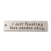 Non-Tarnish 201 Stainless Steel Big Pendants STAS-L079-027F-P-1