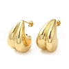 Rack Plating Brass Teardrop Stud Earrings for Women EJEW-Z019-27G-1