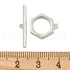 Brass Toggle Clasps KK-A223-06P-4