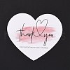 Coated Paper Thank You Greeting Card DIY-F120-03B-1