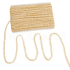 Polyester Thread & Filigree Braided Lace Trim OCOR-WH0097-13B-1