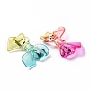 Two Tone Transparent Acrylic Beads X-OACR-P011-01A-4