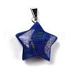 Natural Lapis Lazuli Pendants G-I319-01P-10-2