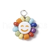 Acrylic & Glass & Copper Pendants PALLOY-JF03892-01-3