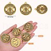 60Pcs Life of Tree Moon Charm Pendant Triple Moon Goddess Pendant Ancient Bronze for Jewelry Necklace Earring Making crafts JX339C-6
