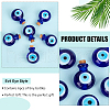 BENECREAT 6Pcs Handmade Lampwork Perfume Bottle Pendants LAMP-BC0001-02-4