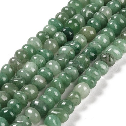 Natural Green Aventurine Beads Strands G-G053-C08-01-1