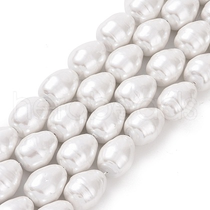 Shell Pearl Beads Strands BSHE-F013-11A-1