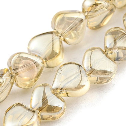 Full Plated Electroplate Glass Beads Strands EGLA-G037-09A-FP03-1
