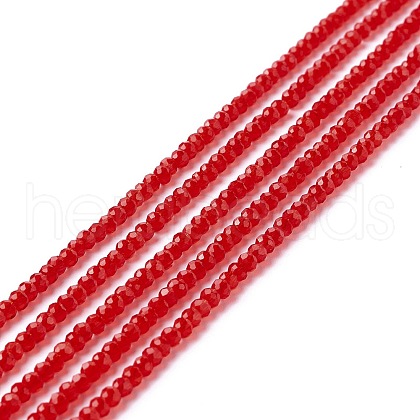 Transparent Glass Beads Strands X-GLAA-C019-01A-16-1