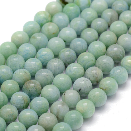 Natural Amazonite Beads Strands G-P322-22-10mm-1