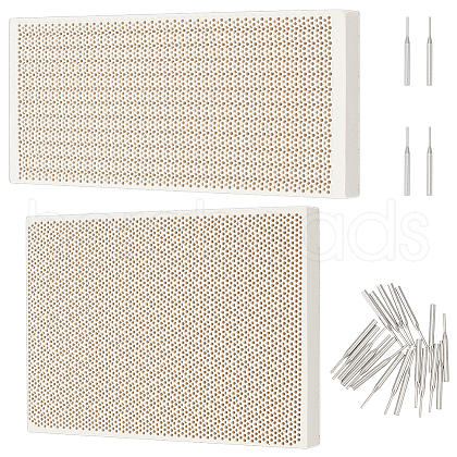 Olycraft Quartz Honeycomb Ceramic Soldering Boards AJEW-OC0005-53C-1
