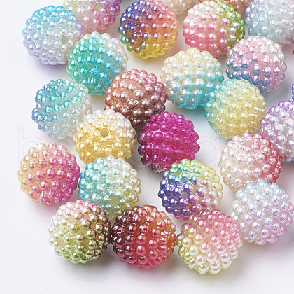 Imitation Pearl Acrylic Beads OACR-T004-12mm-M-1